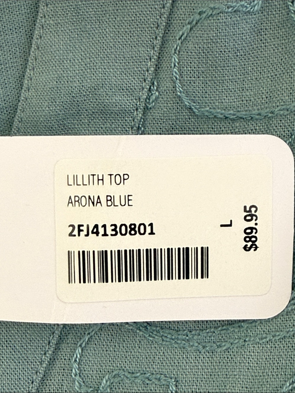 NWT Soft Surroundings Arona Blue Lillith Tunic Top Size Large - Picture 7 of 8